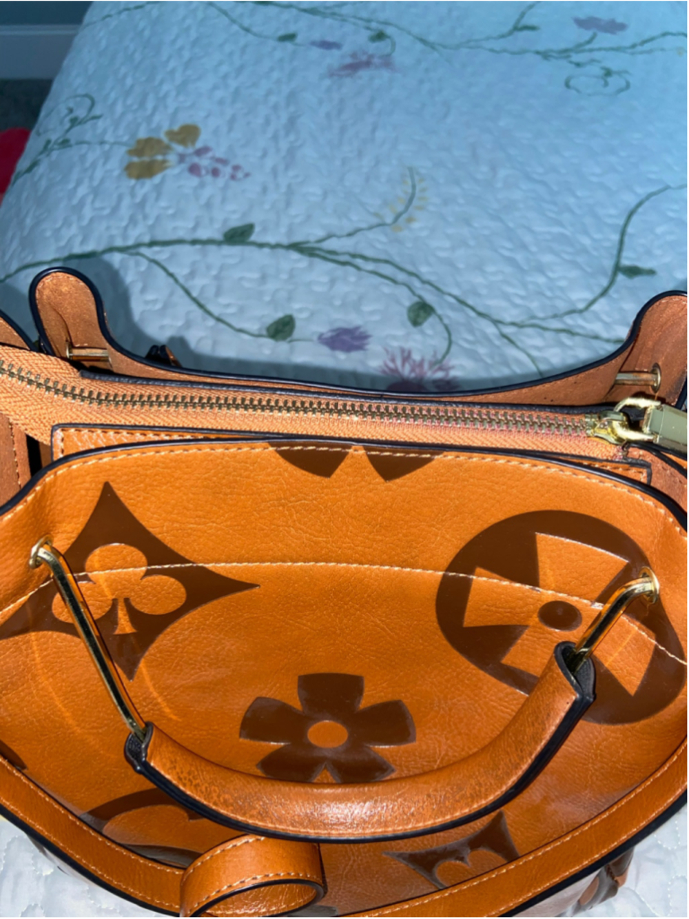 Shamrock/flower tote bag - Picture 11 of 11